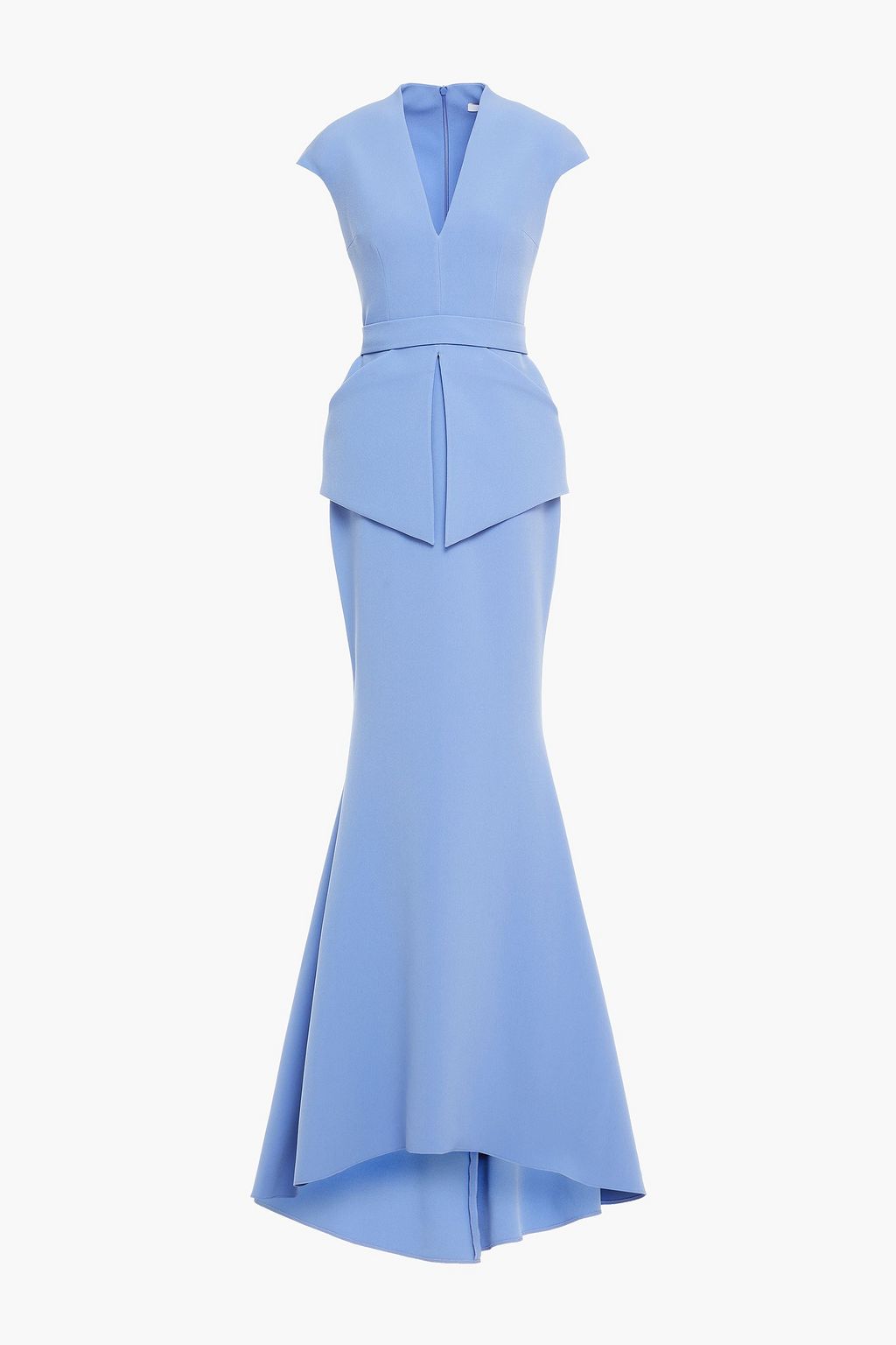 light blue crepe dress