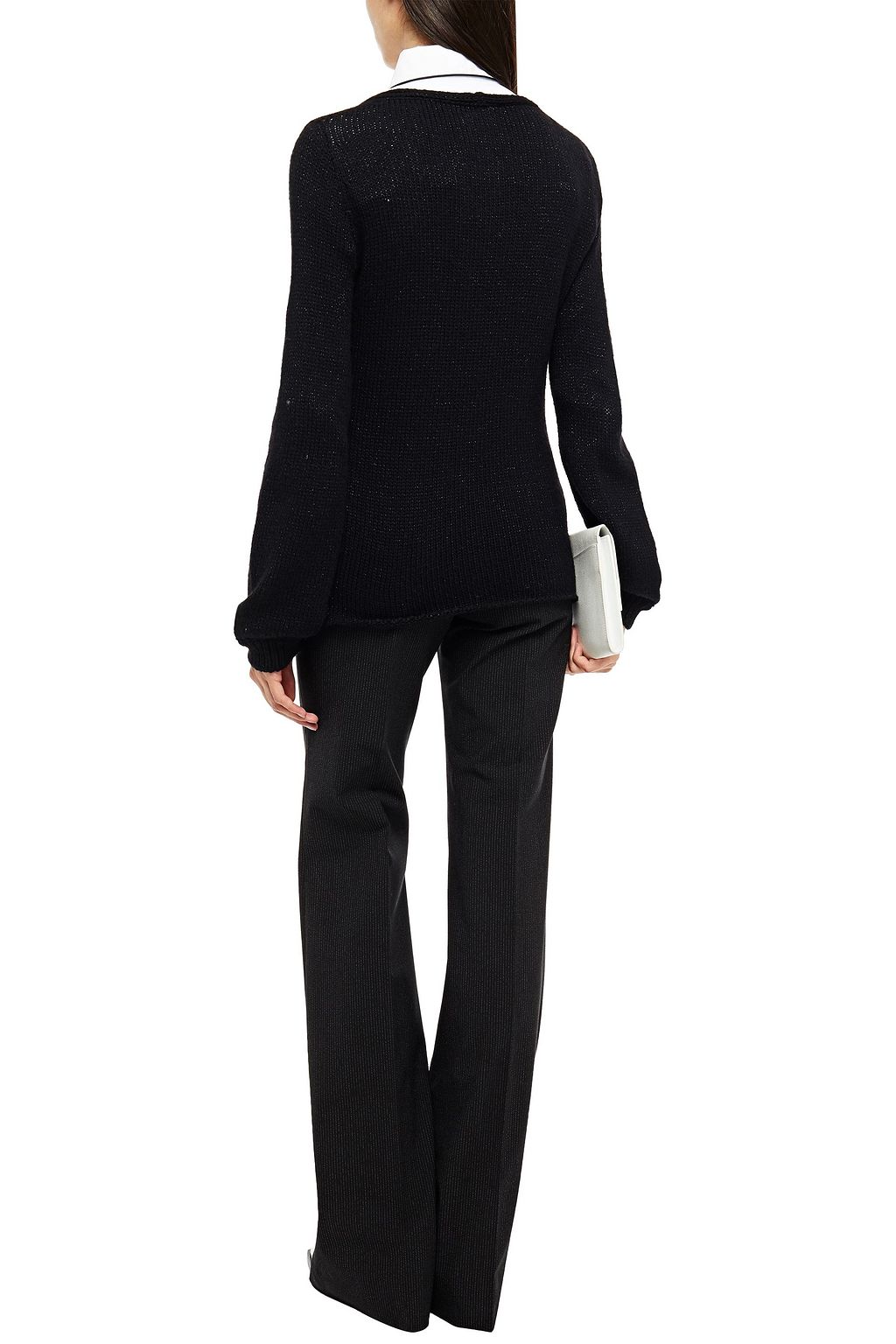 PIAZZA SEMPIONE Pinstriped woven flared pants