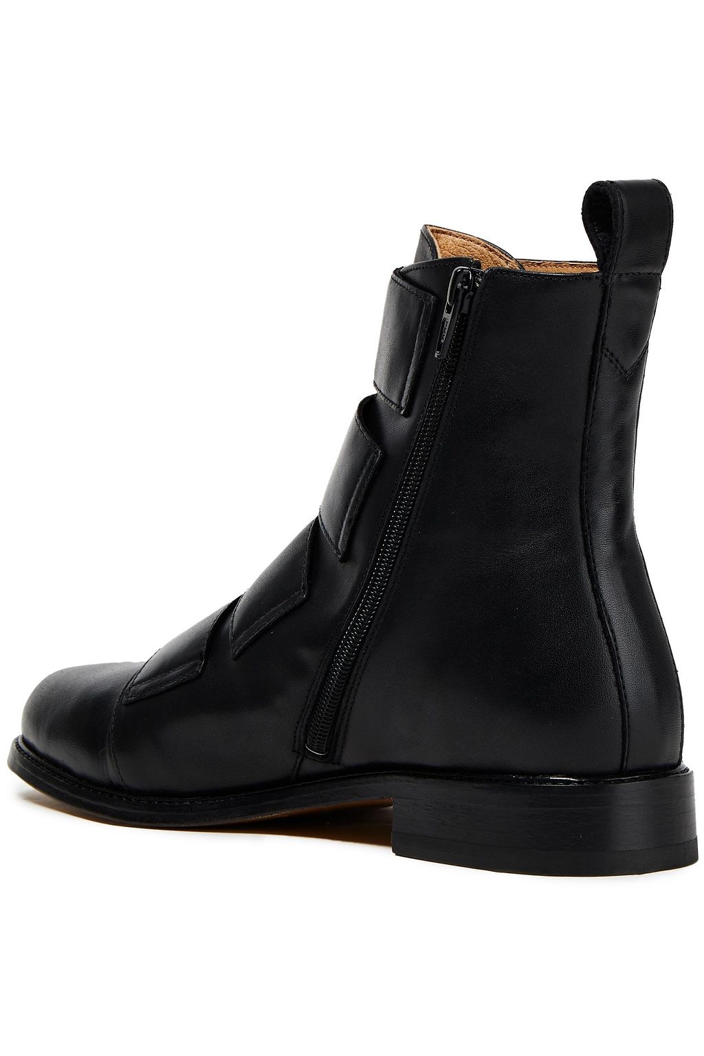 MAJE Buckled leather ankle boots