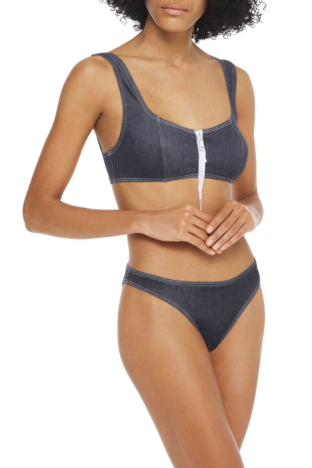 SOLID & STRIPED X RE/DONE Montauk printed low-rise bikini briefs