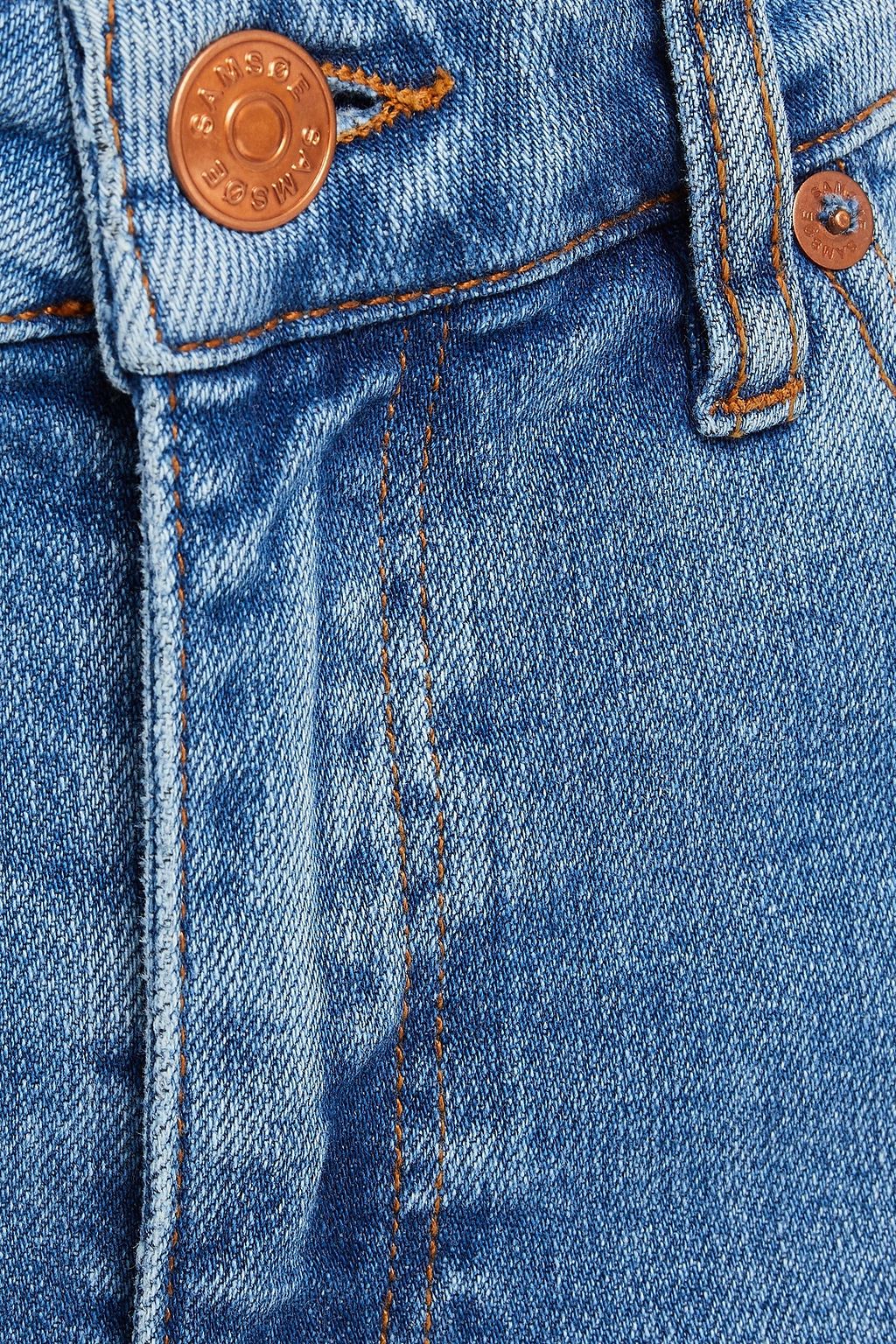 SAMSØE Φ SAMSØE Faded mid-rise skinny jeans