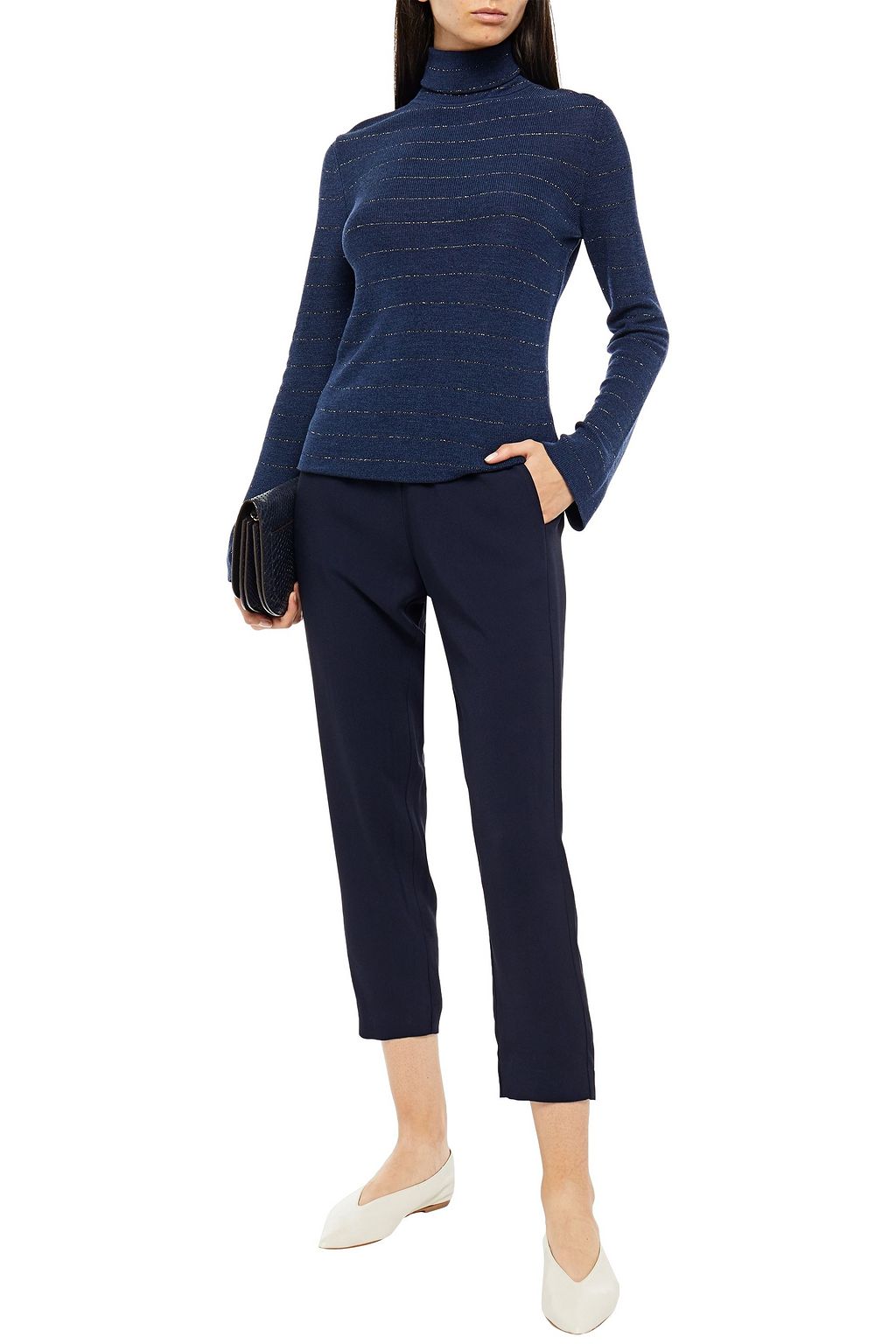 PIAZZA SEMPIONE Cropped cady tapered pants