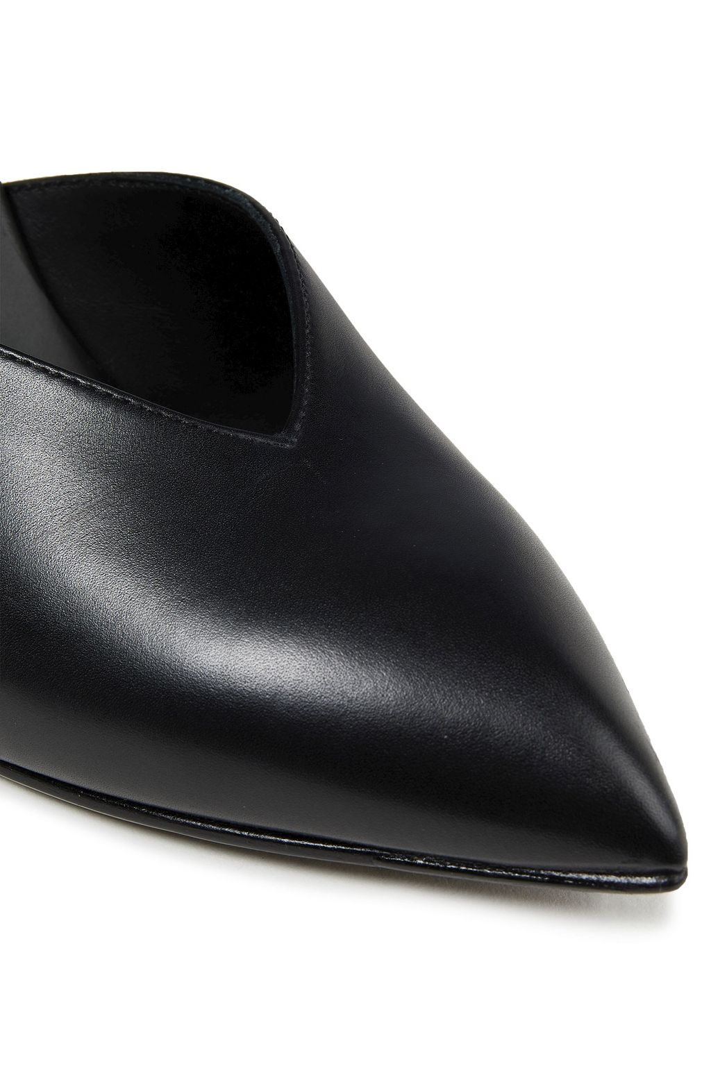 BALMAIN Cutout leather ankle boots