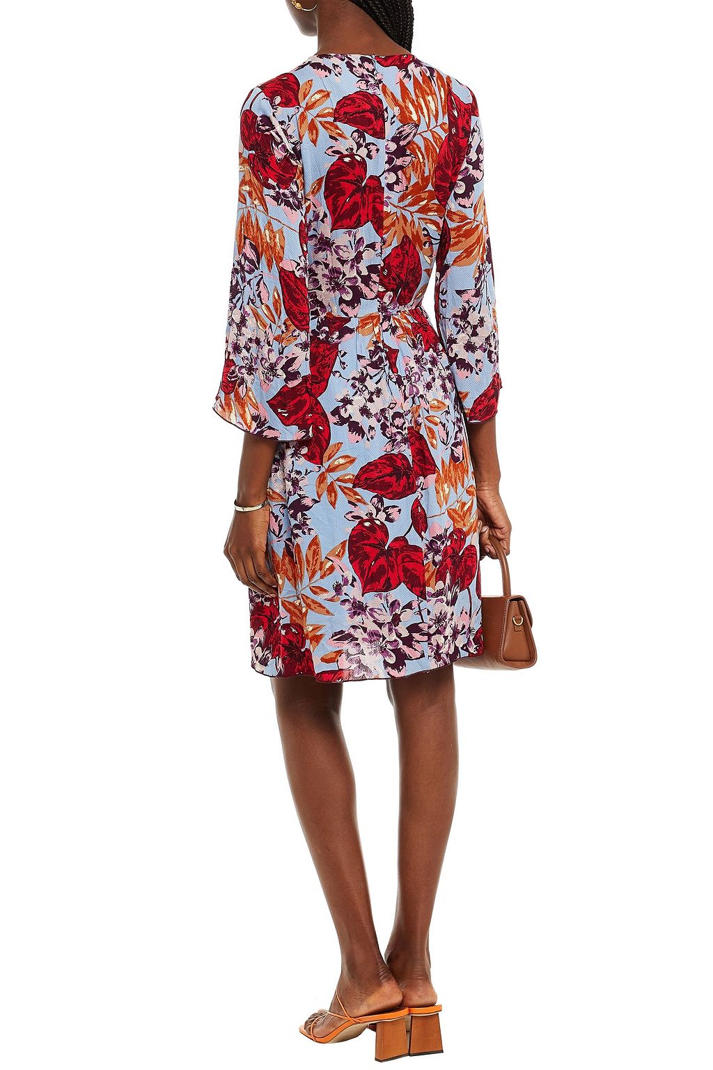 HOFMANN COPENHAGEN Diane gathered floral-print jacquard dress