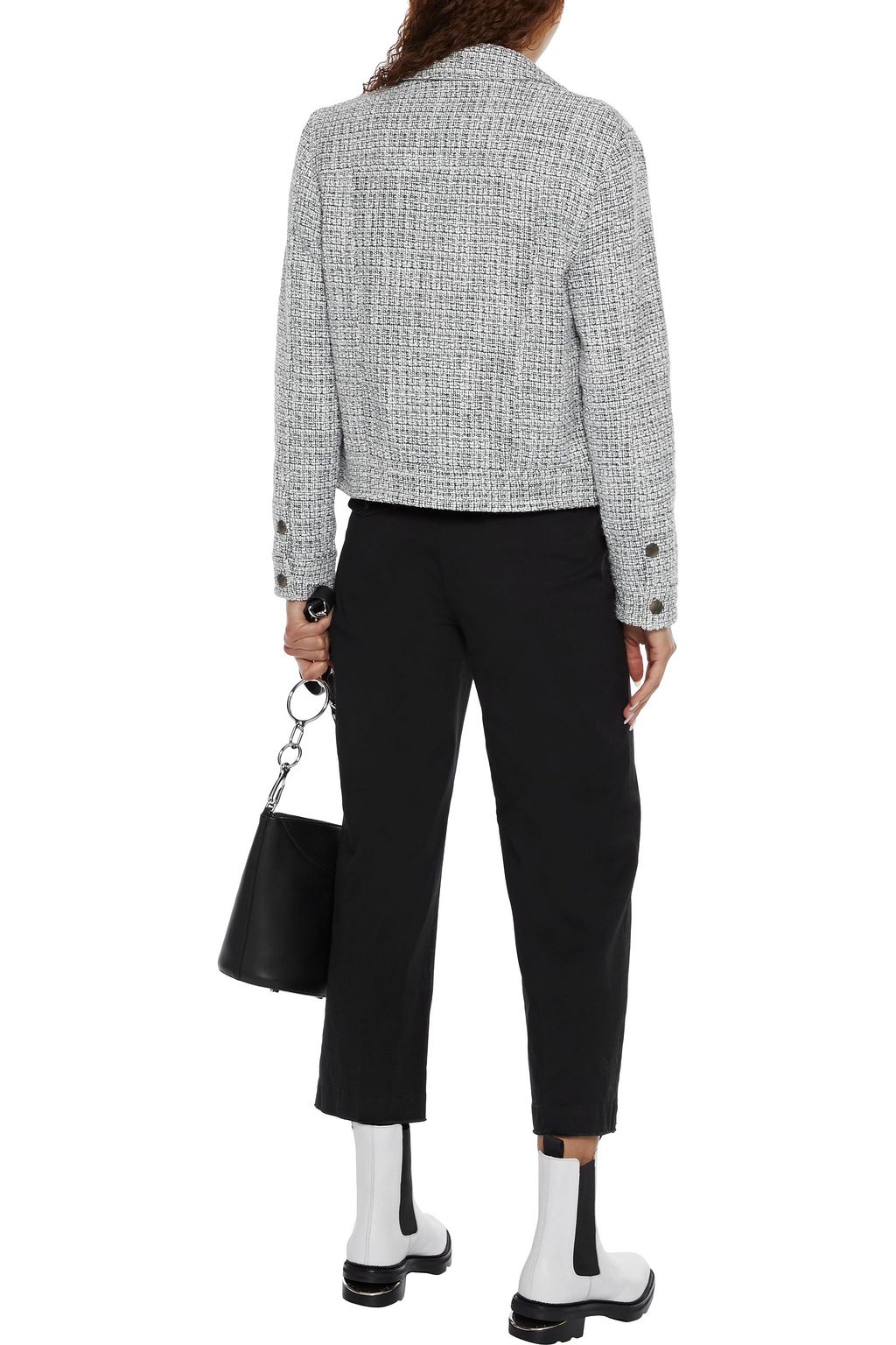 ATM ANTHONY THOMAS MELILLO Cropped cotton-blend twill straight-leg pants