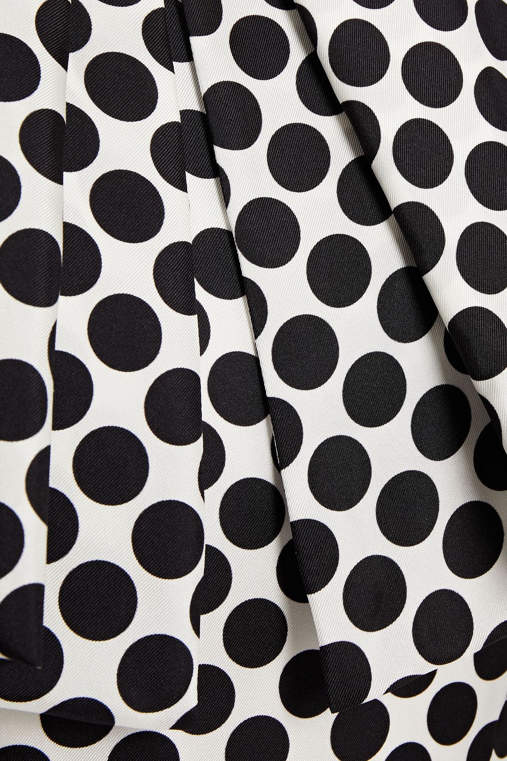 ALEXANDRE VAUTHIER Polka-dot silk-twill peplum mini dress