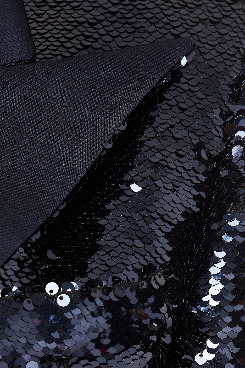 ALEXANDRE VAUTHIER Sequined duchesse-satin mini wrap dress