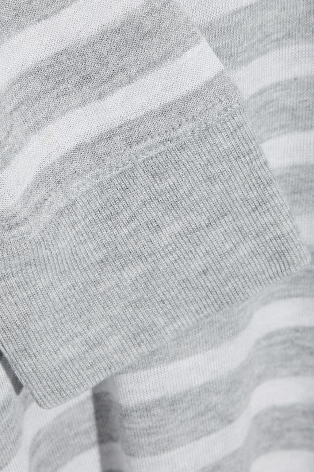 ALEXANDERWANG.T Cropped striped slub jersey turtleneck top