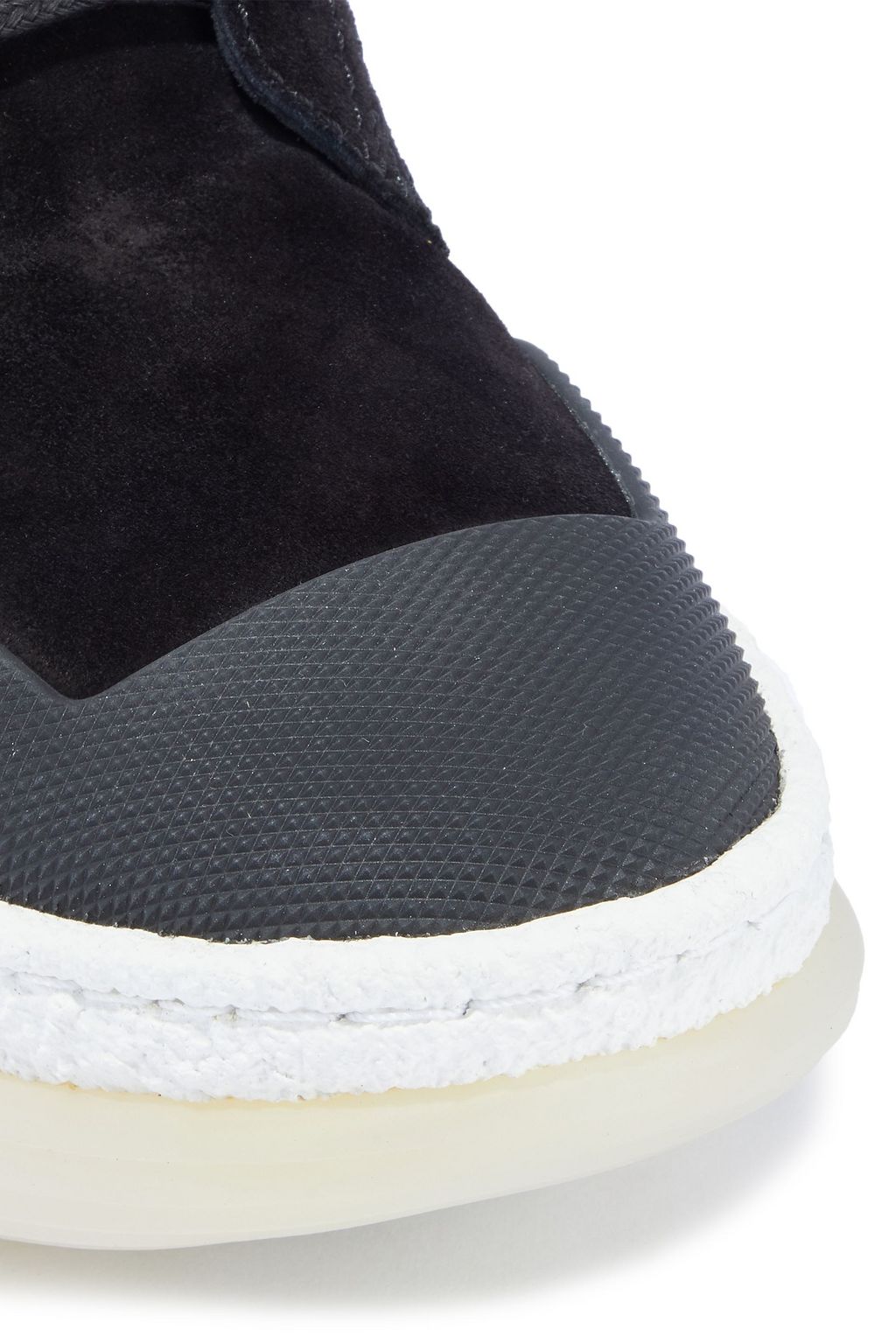 ALEXANDER WANG A1 canvas and suede platform combat boots