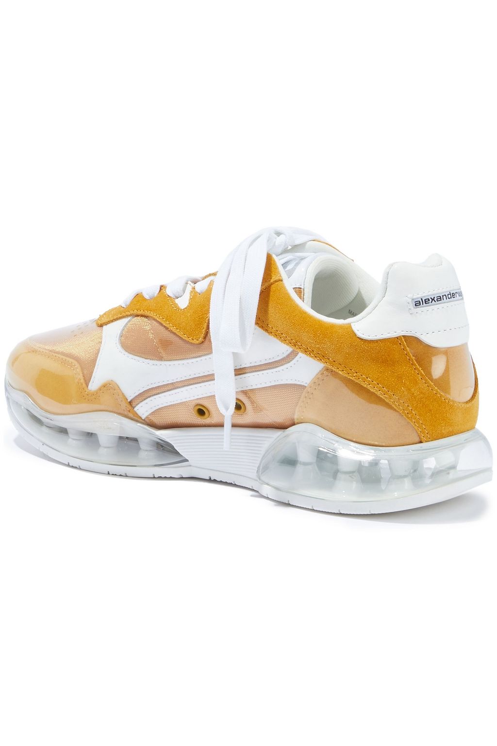 ALEXANDER WANG Stadium layered PVC, leather, suede and mesh sneakers