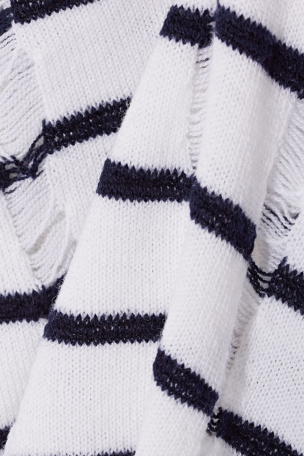 ALEXANDERWANG.T Cropped distressed merino wool sweater