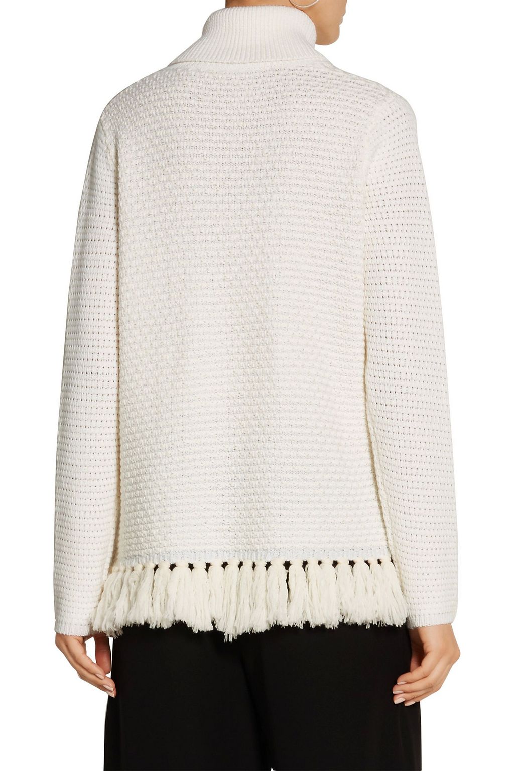 PROENZA SCHOULER Tasseled wool-blend turtleneck sweater
