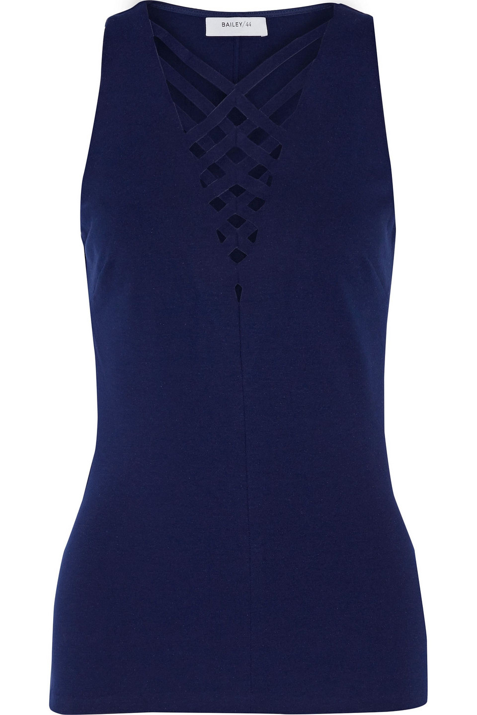 Bailey44 Cutout Ponte Top In Blue