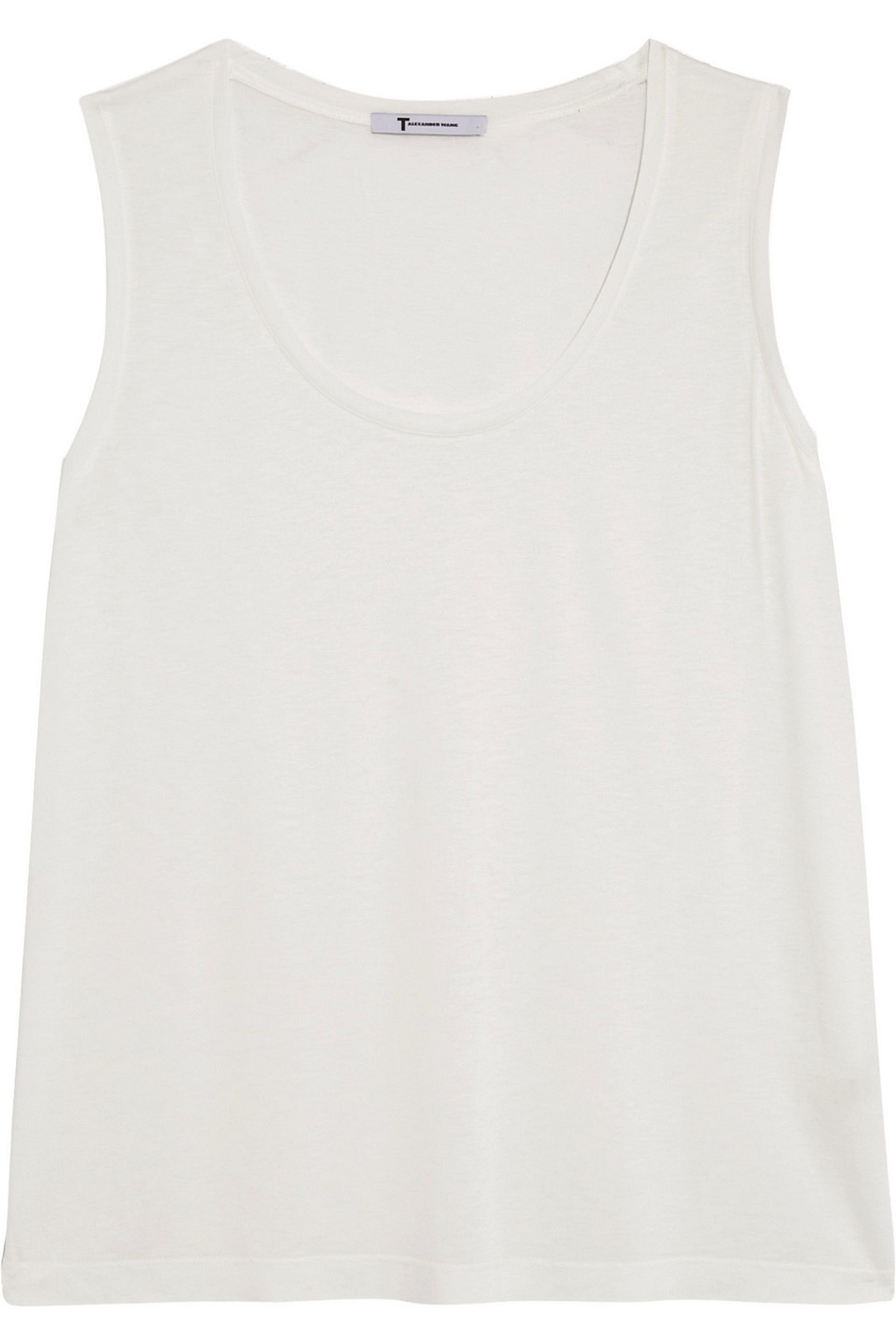 alexanderwang.t - stretch-jersey tank - white - m