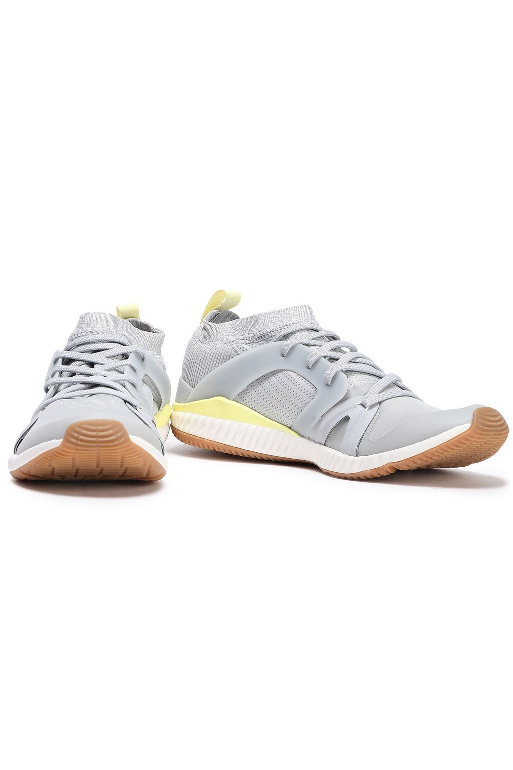 ADIDAS BY STELLA MCCARTNEY Crazy Train Pro S PVC-trimmed stretch-knit sneakers