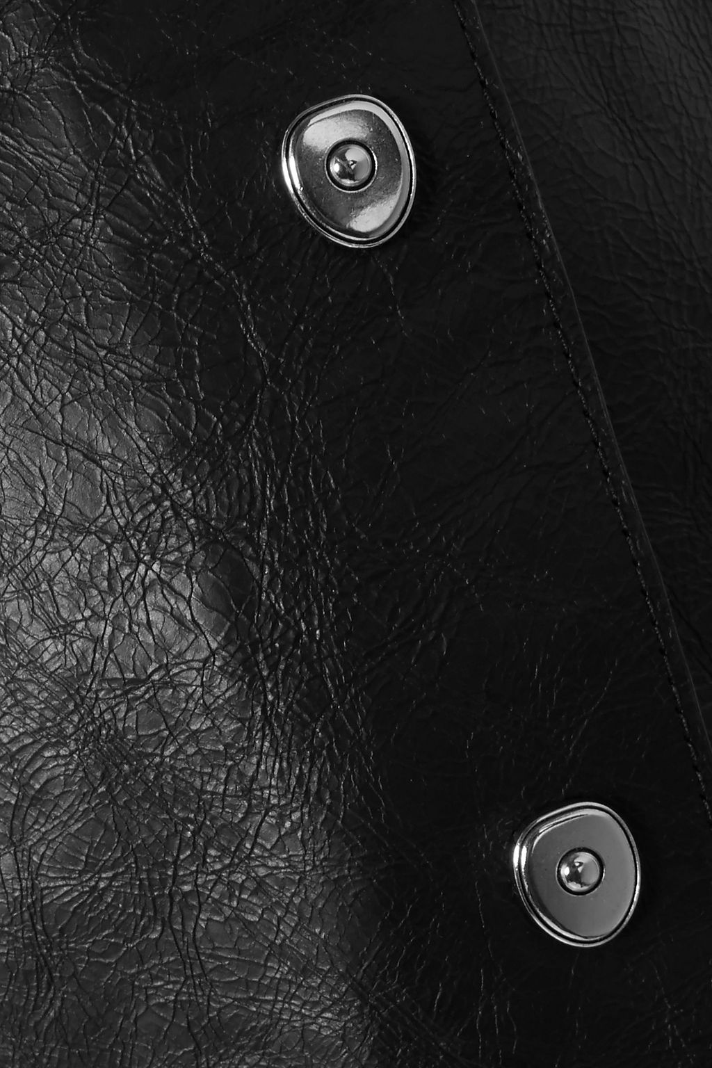 SONIA RYKIEL Textured-leather mini skirt