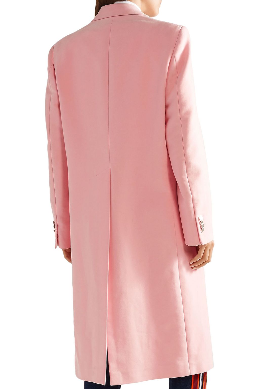 CALVIN KLEIN 205W39NYC Double-breasted brushed cotton-twill coat