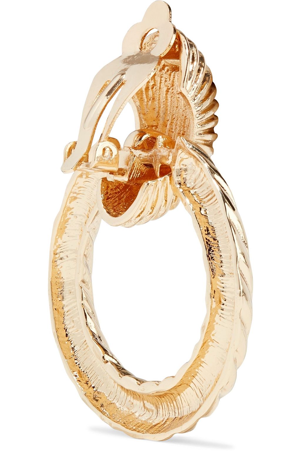 KENNETH JAY LANE Gold-plated clip earrings