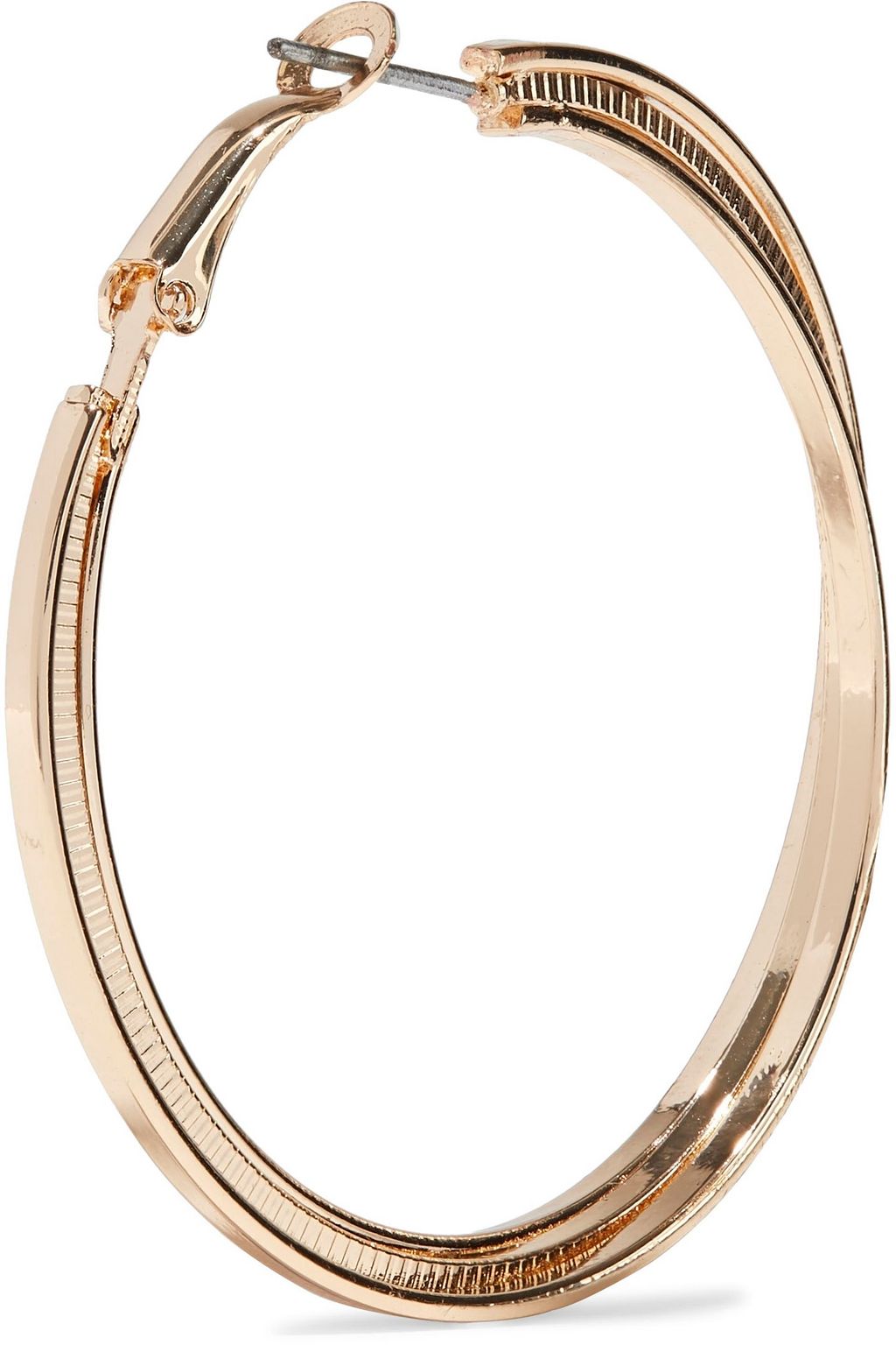 KENNETH JAY LANE Gold-plated hoop earrings