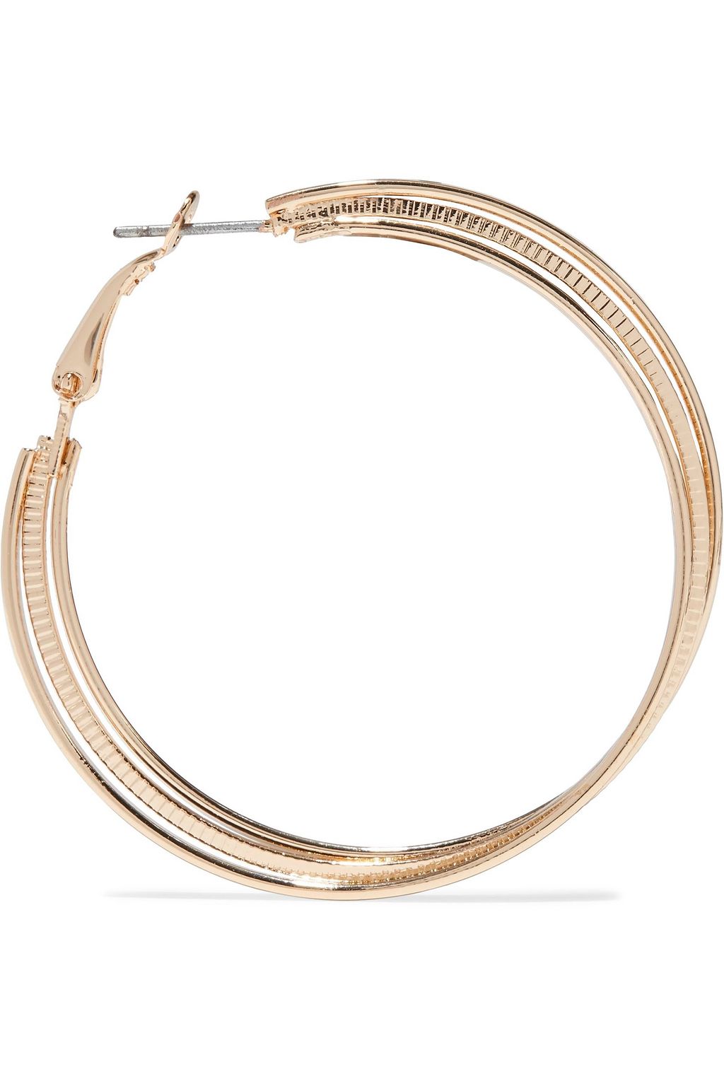 KENNETH JAY LANE Gold-plated hoop earrings
