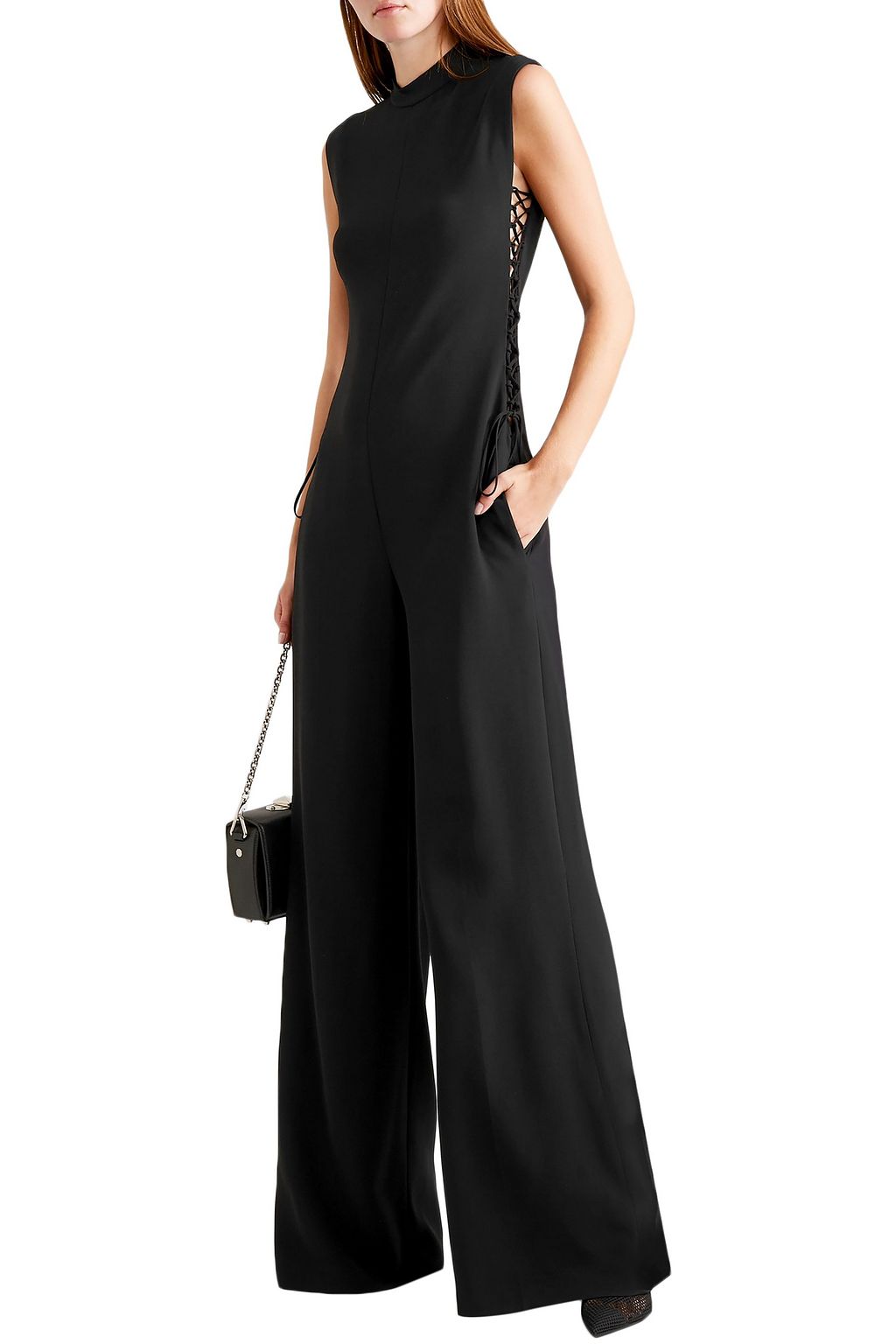 STELLA MCCARTNEY Lace-up cady jumpsuit
