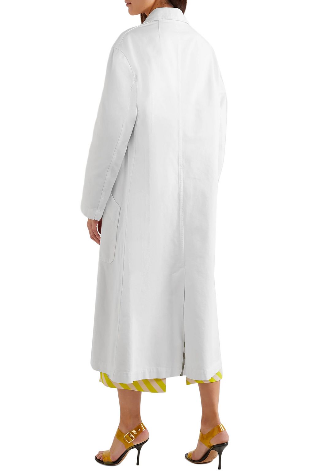 DRIES VAN NOTEN Oversized cotton-gabardine coat