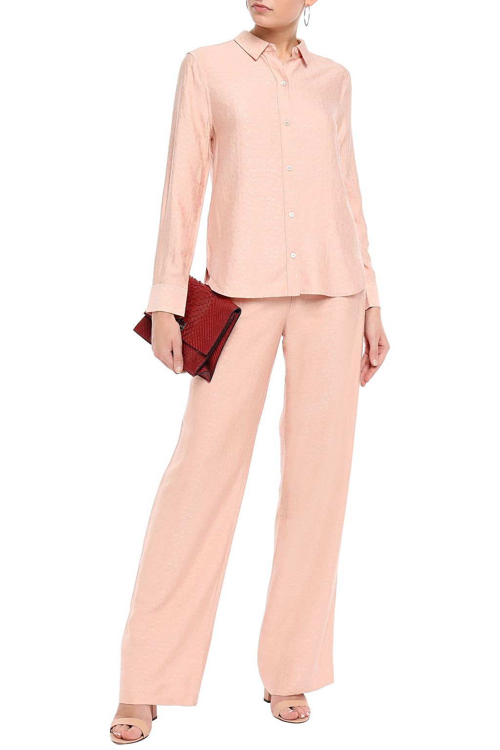 EQUIPMENT Gemene jacquard wide-leg pants