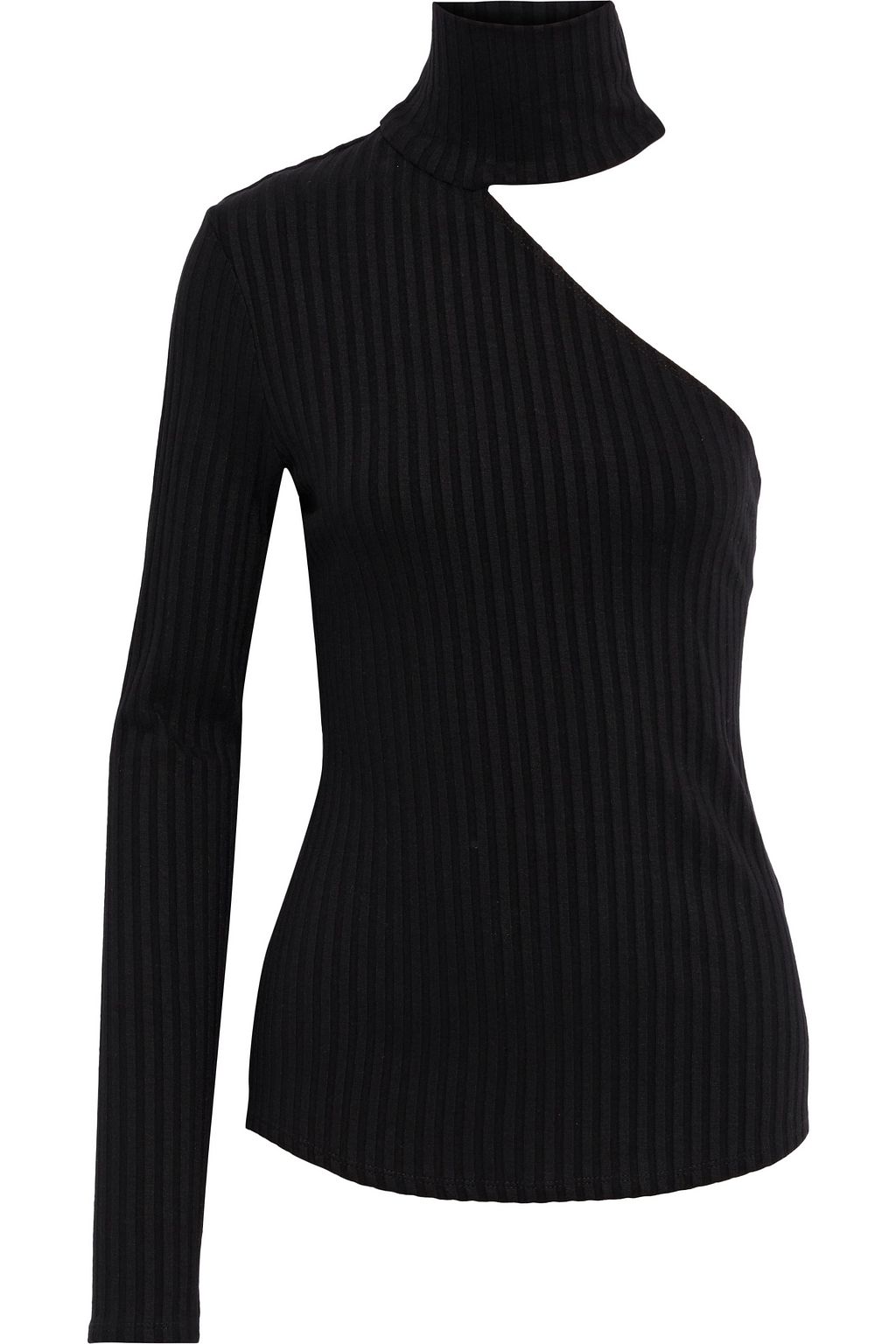 one shoulder turtleneck top