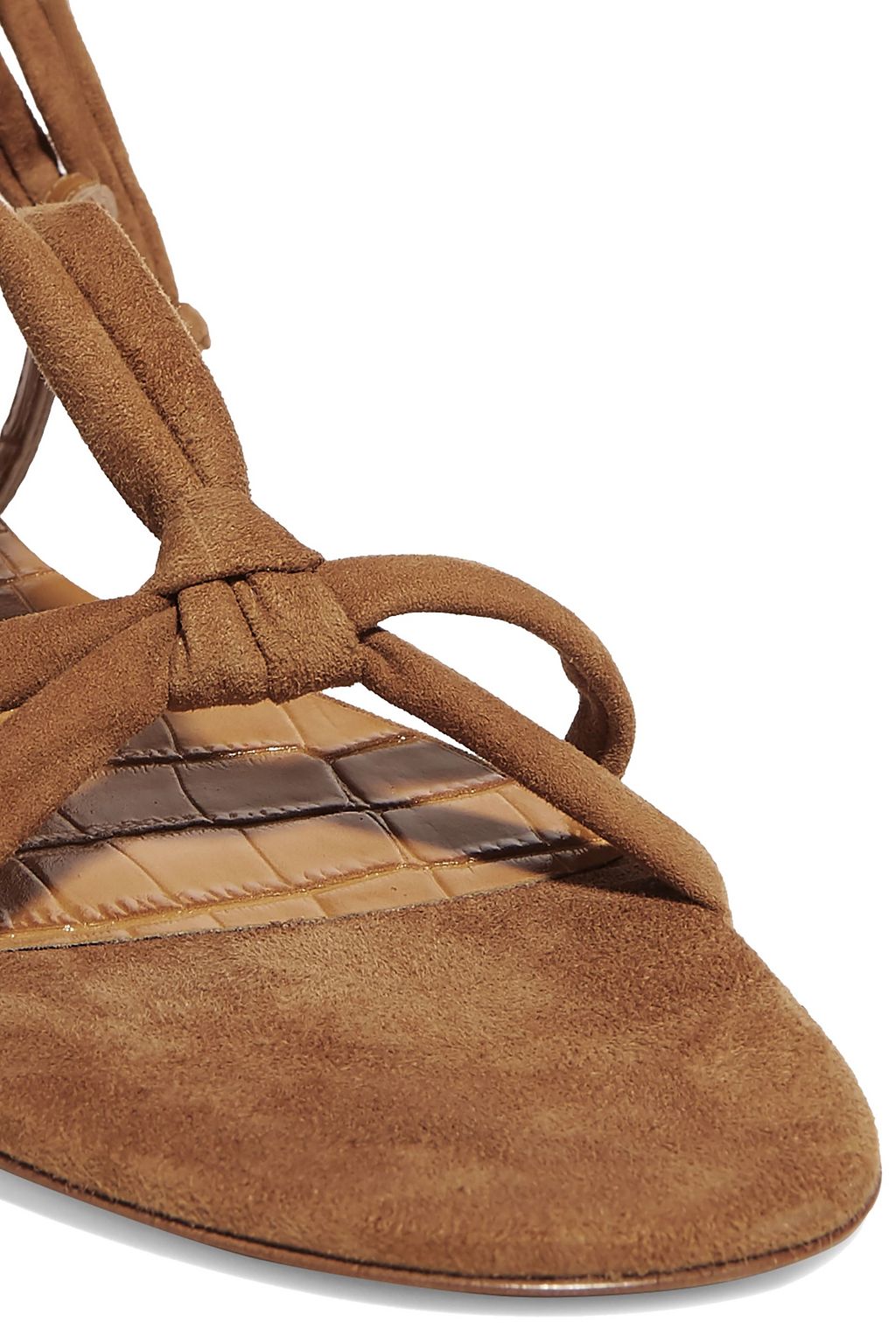 GABRIELA HEARST Reeves suede and croc-effect leather sandals