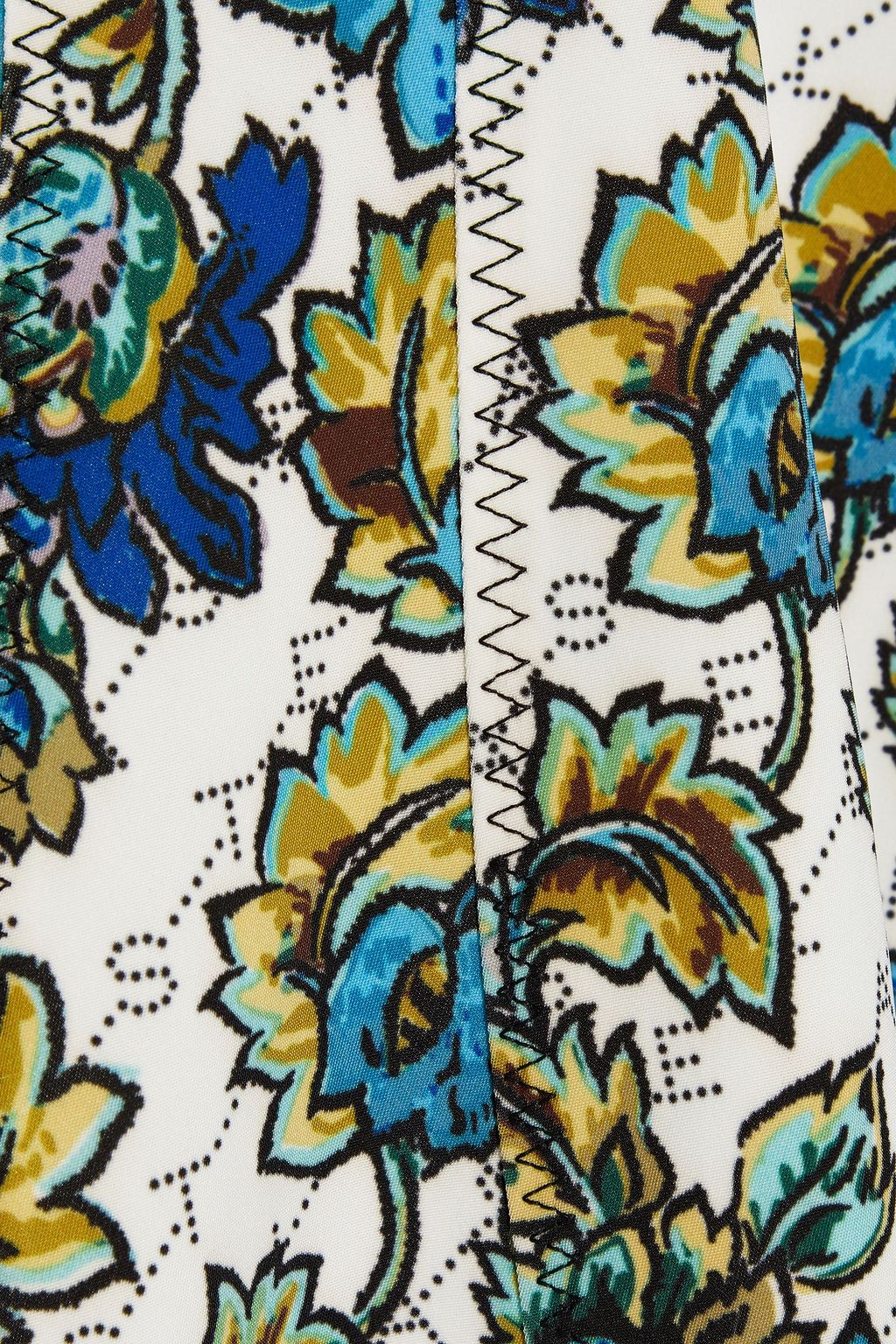 STELLA MCCARTNEY Mertie ruffle-trimmed floral-print jersey mini dress
