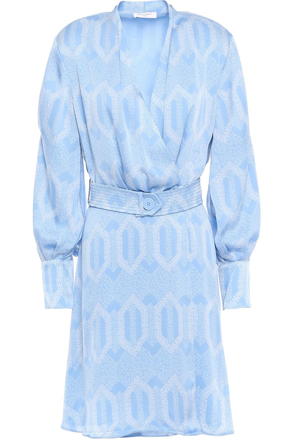 wrap dress light blue