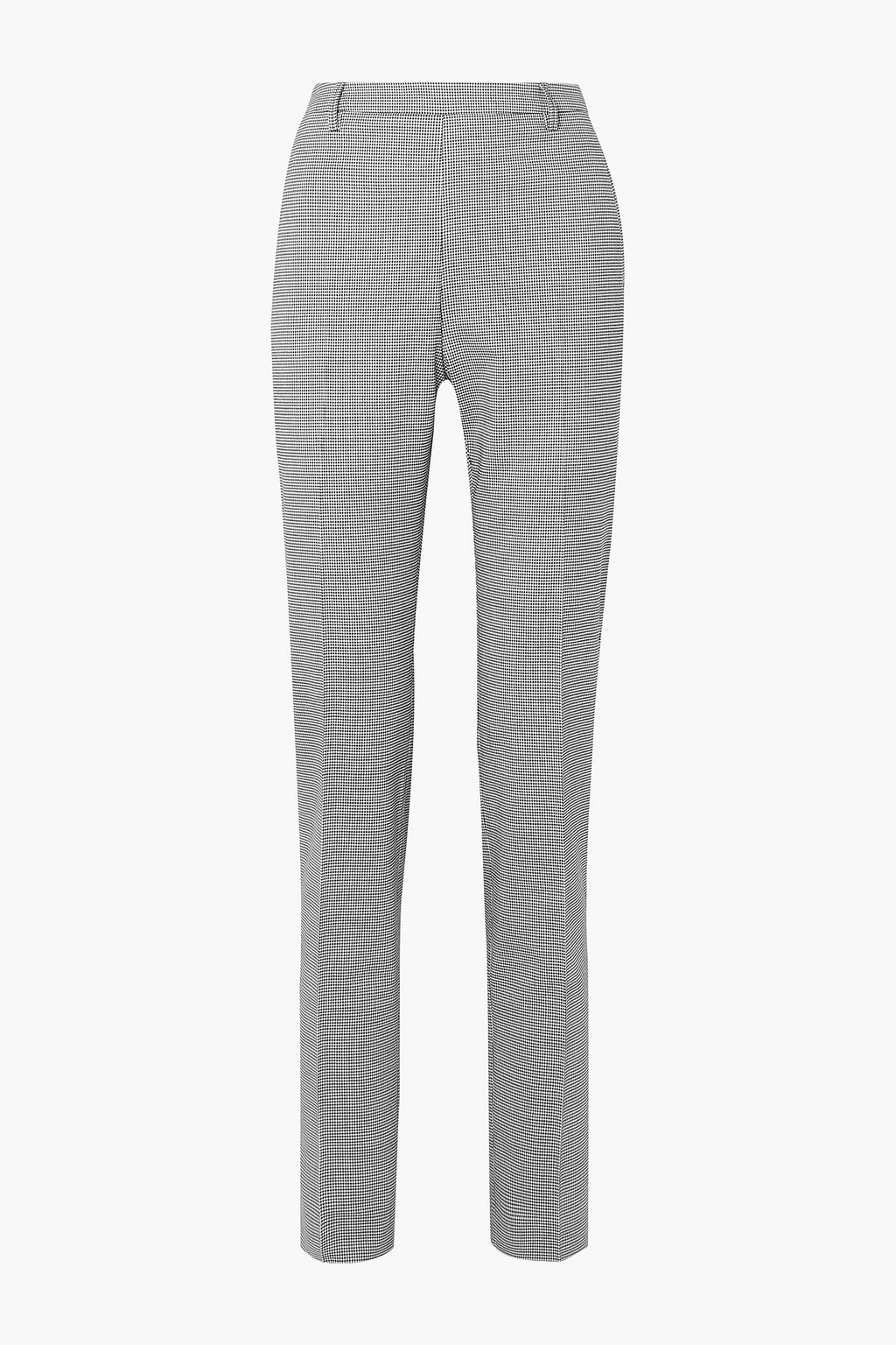 Black Pepita houndstooth stretch-wool 