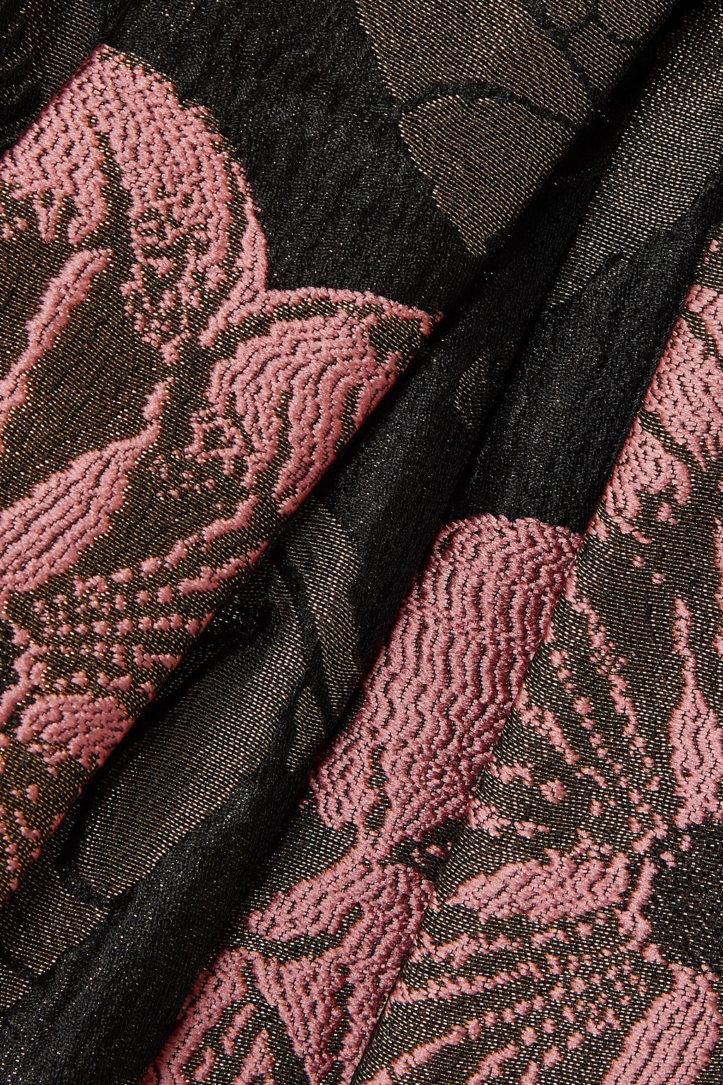 ETRO Belted metallic jacquard coat