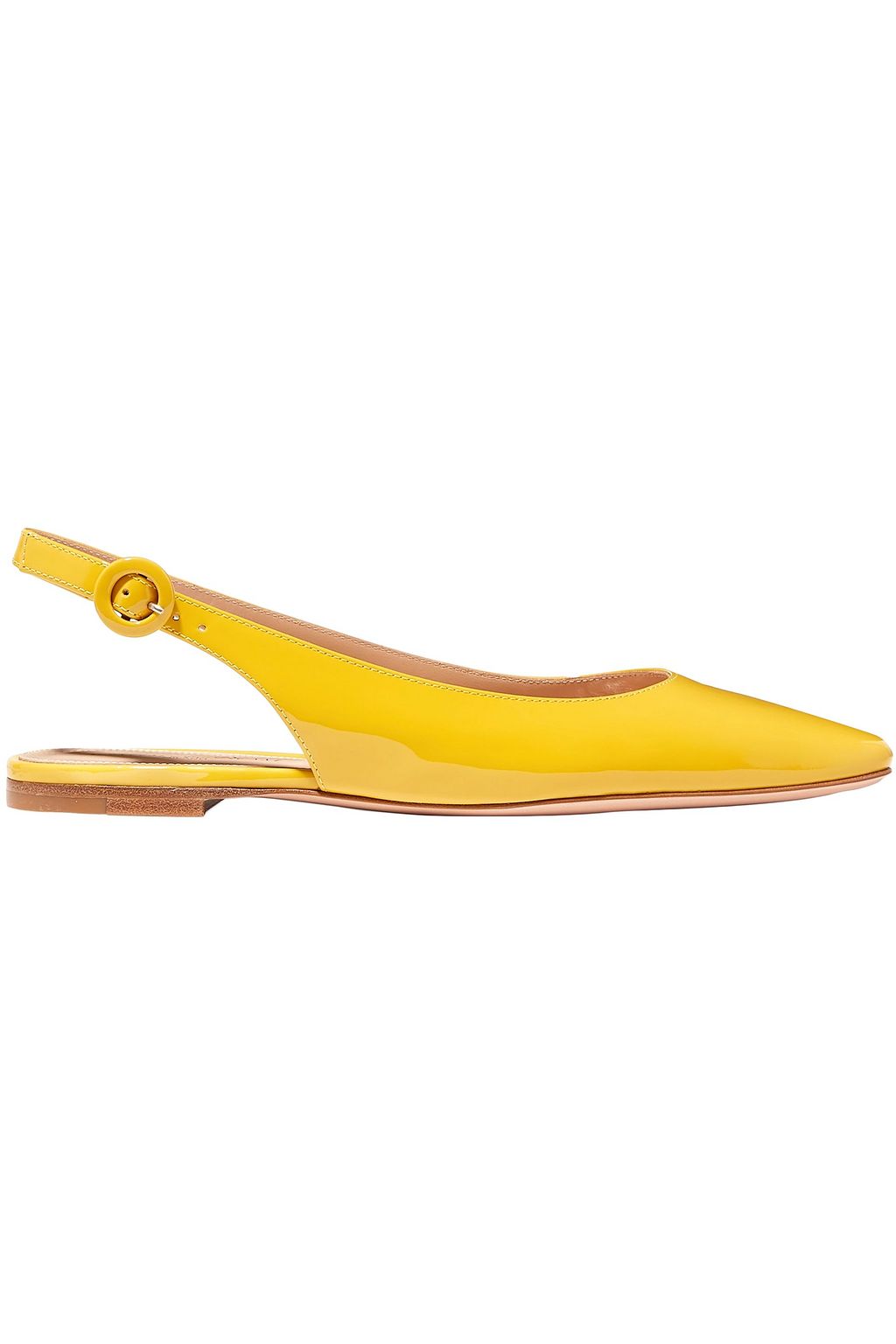 yellow slingback flats