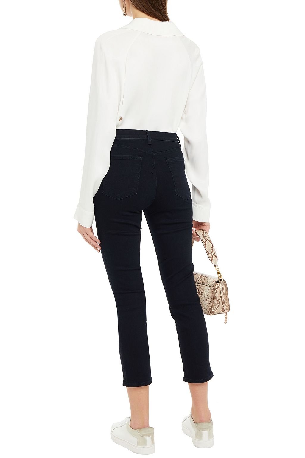 J BRAND Ruby cropped high-rise slim-leg jeans