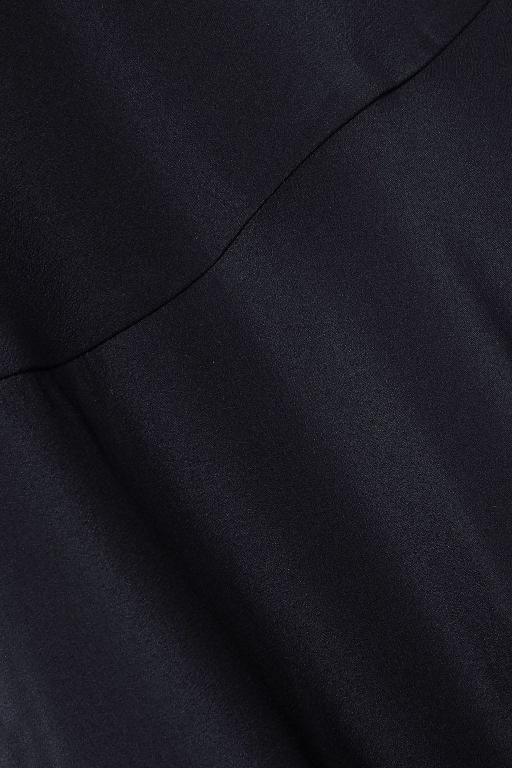 STELLA MCCARTNEY Asymmetric bow-detailed silk crepe de chine maxi dress