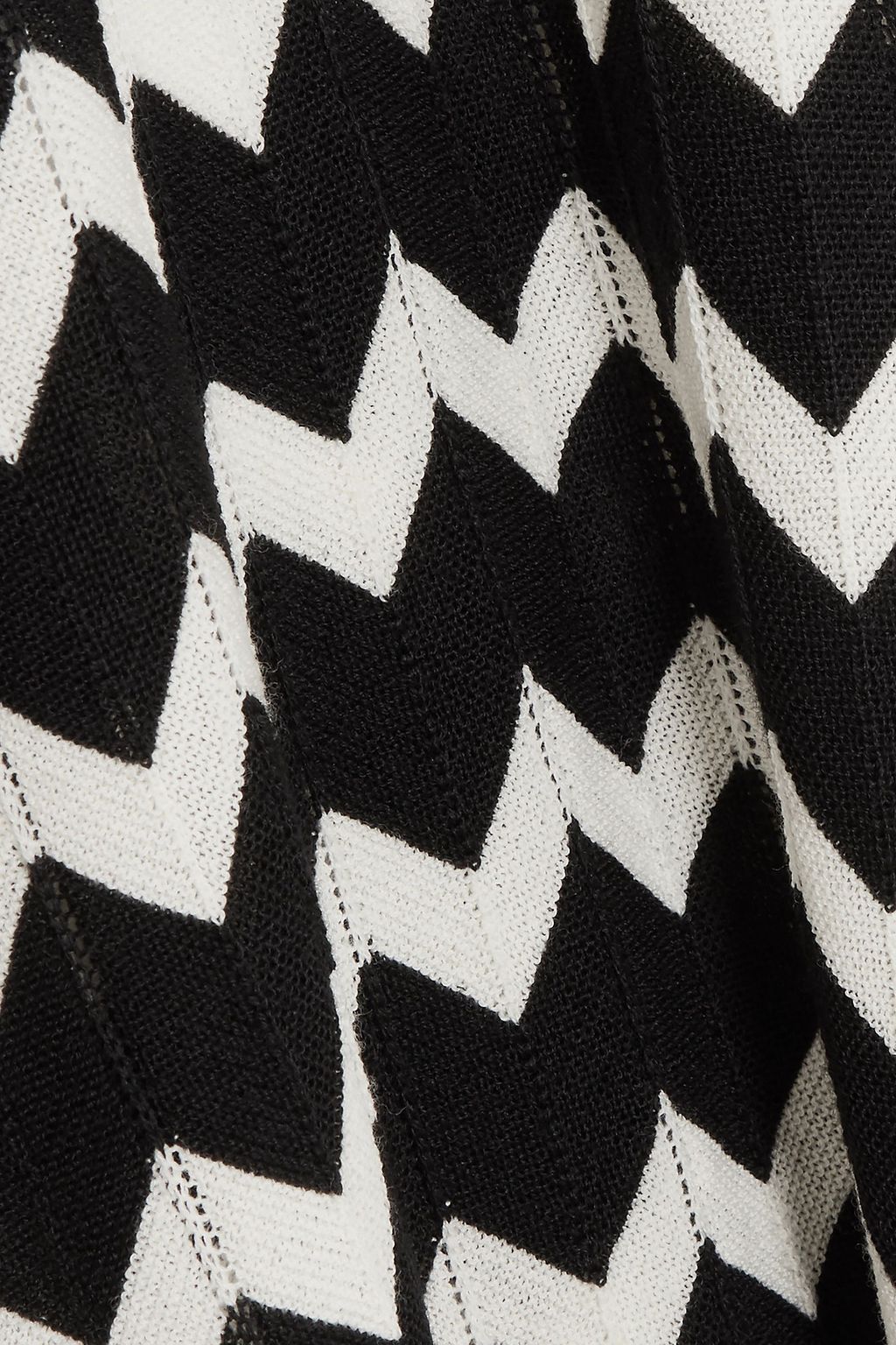 STELLA MCCARTNEY Cape-effect intarsia wool midi dress