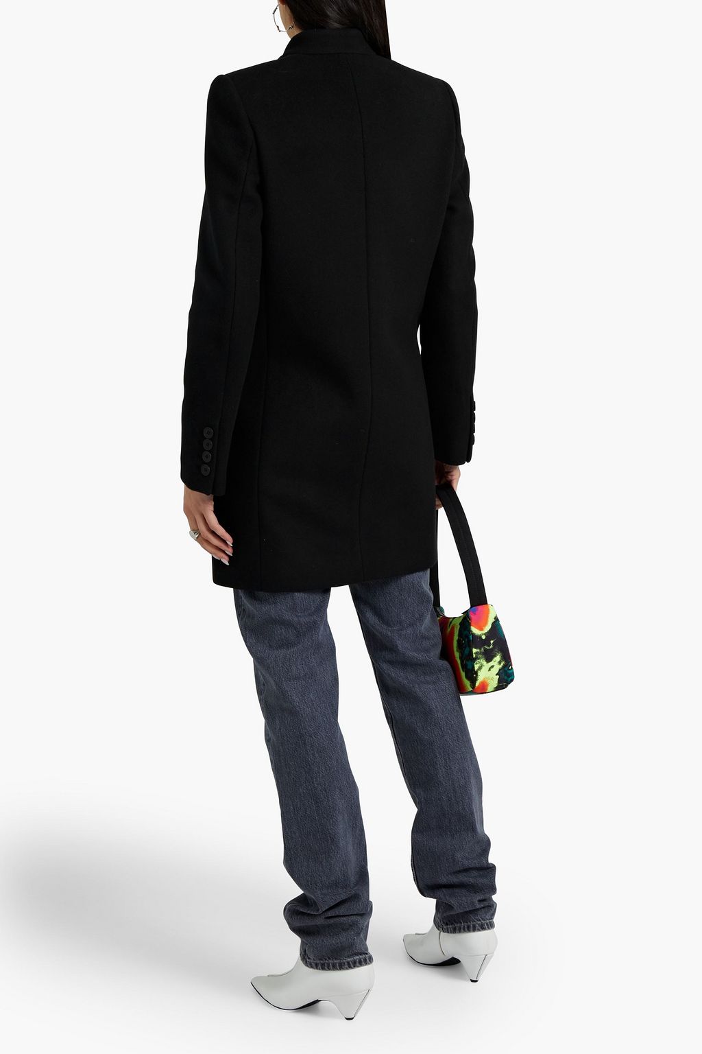 STELLA MCCARTNEY Brushed wool-blend felt coat
