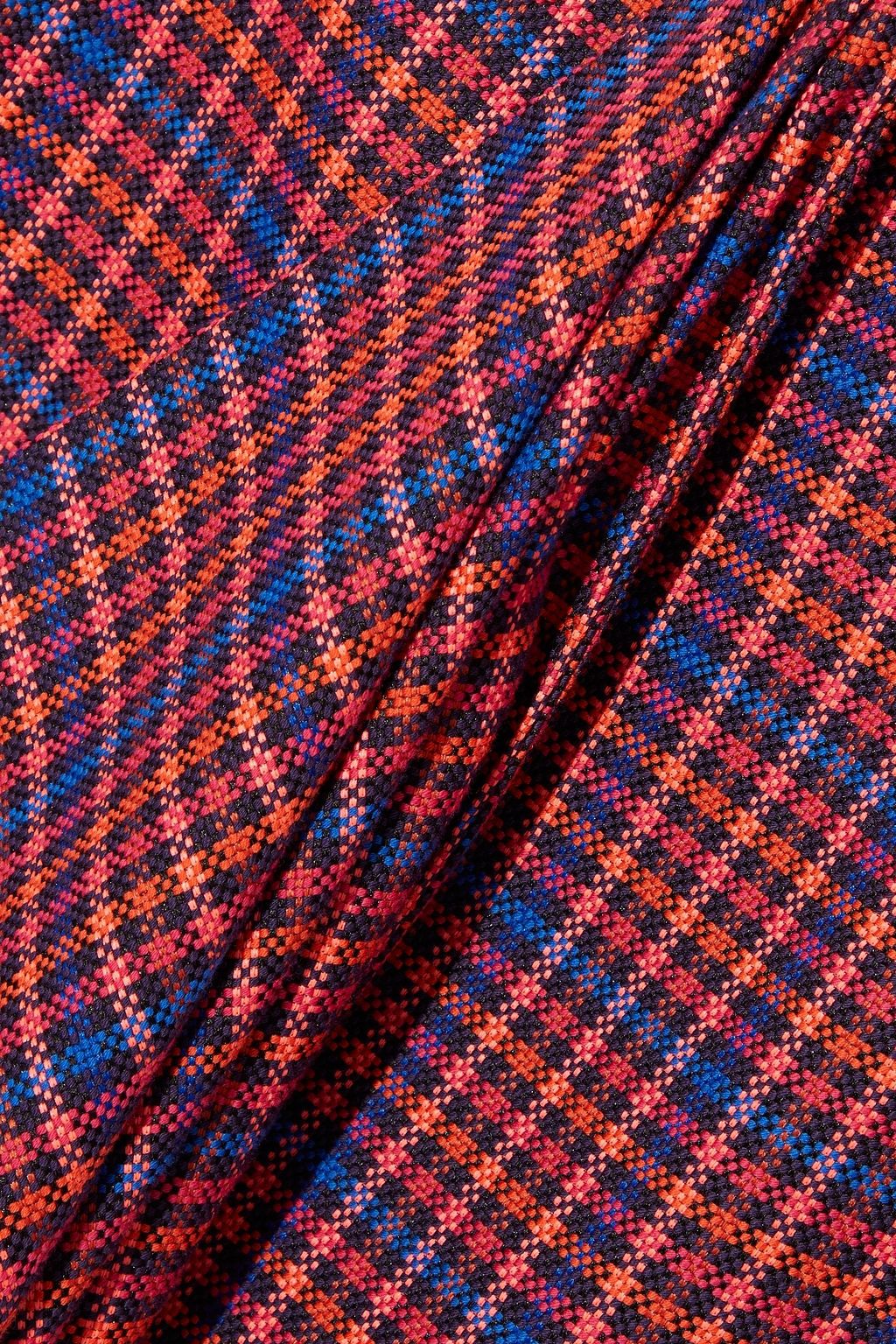 PRABAL GURUNG Draped checked woven blazer