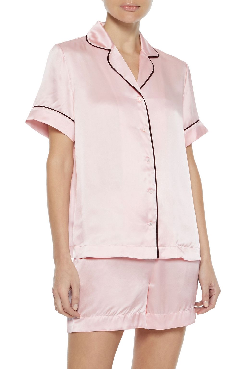 IRIS & INK Karitas silk-blend charmeuse pajama set