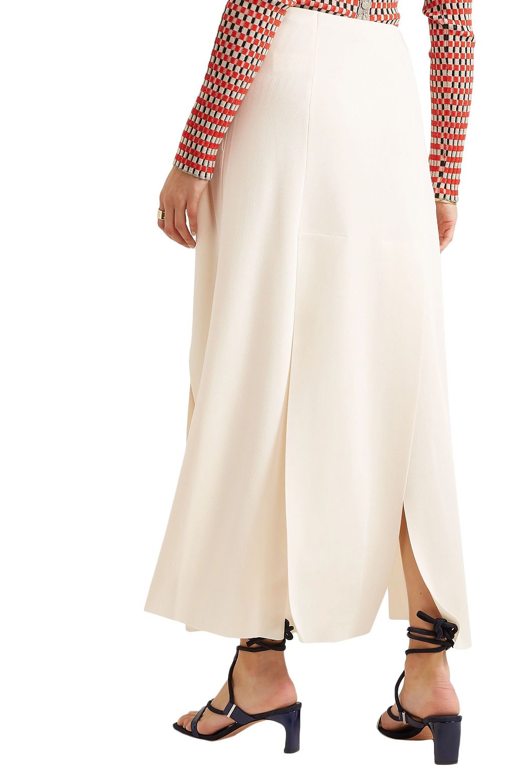 SONIA RYKIEL Layered stretch-knit maxi skirt
