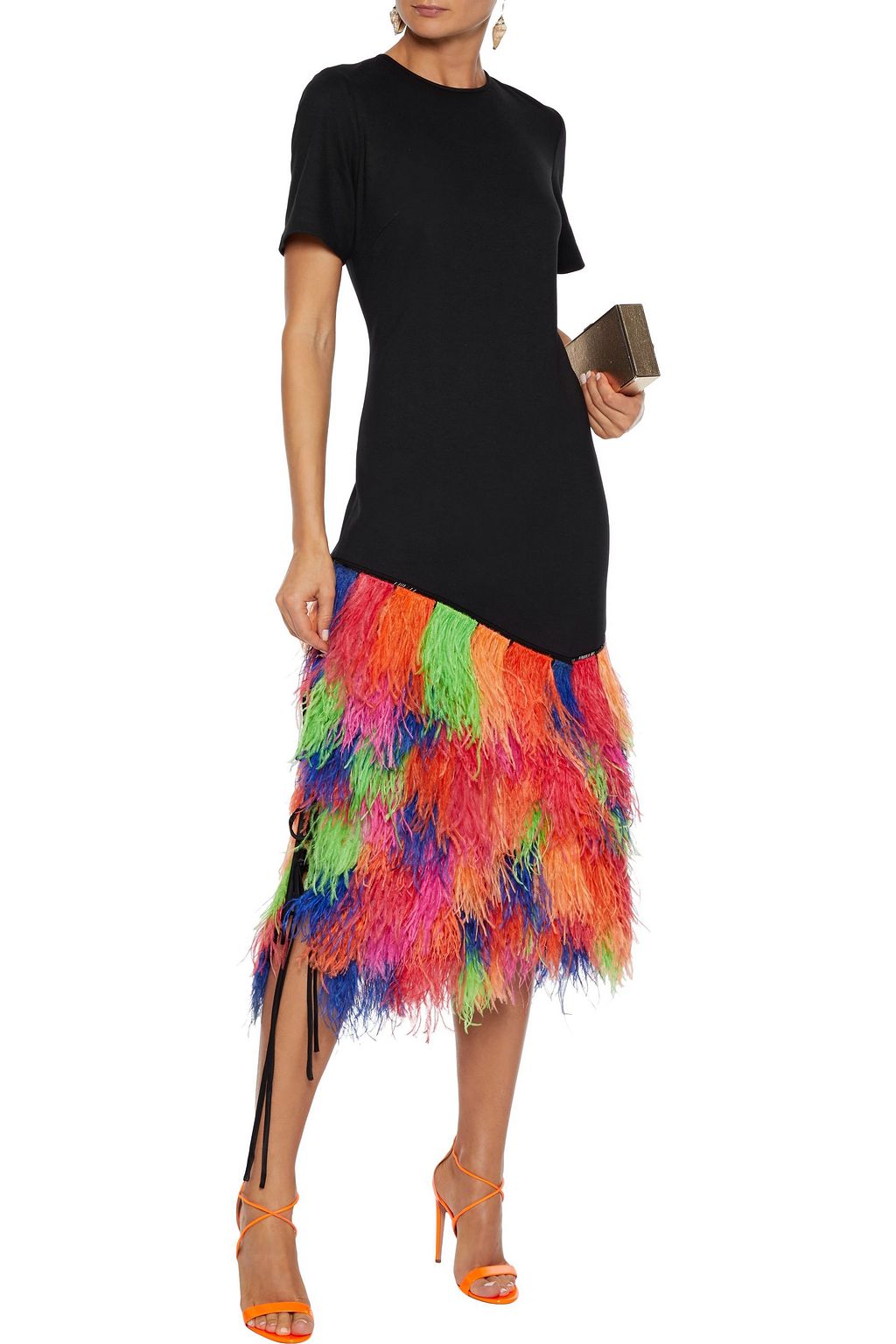 PRABAL GURUNG Embellished ponte midi dress