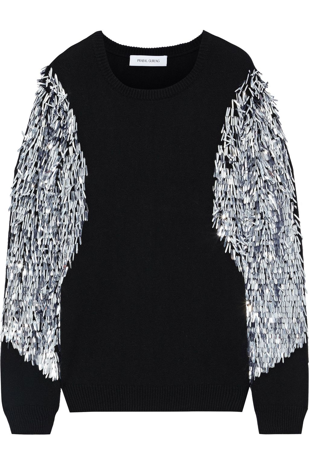 black sequin sweater