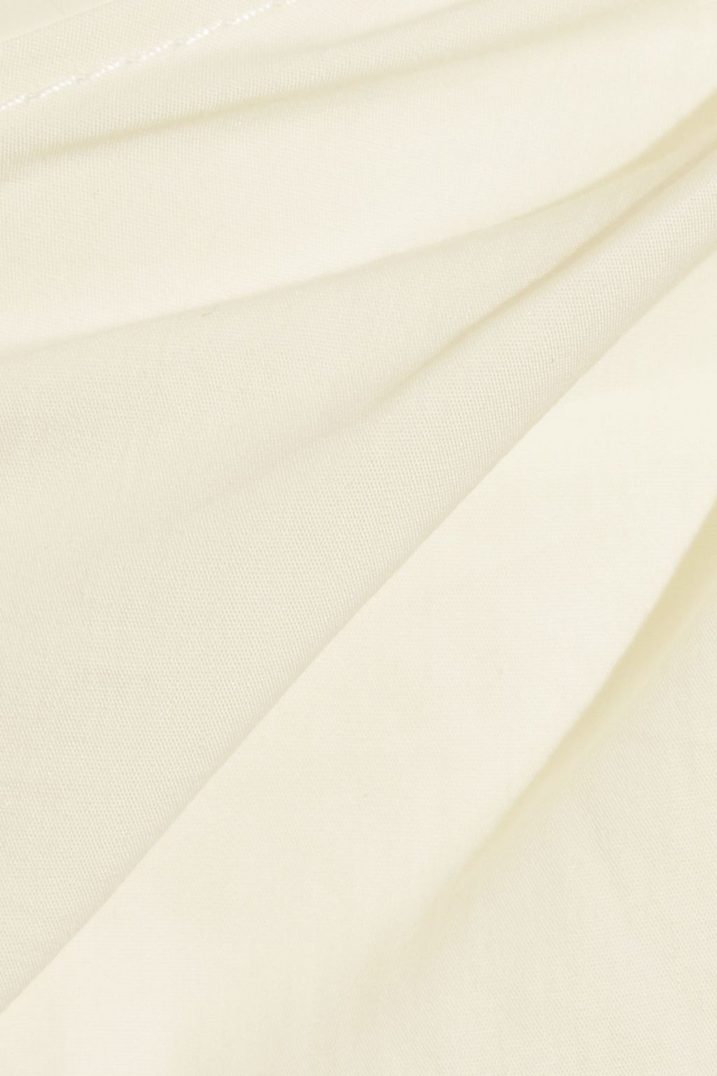 JOSEPH Perrin tie-front cotton and silk-blend poplin midi skirt