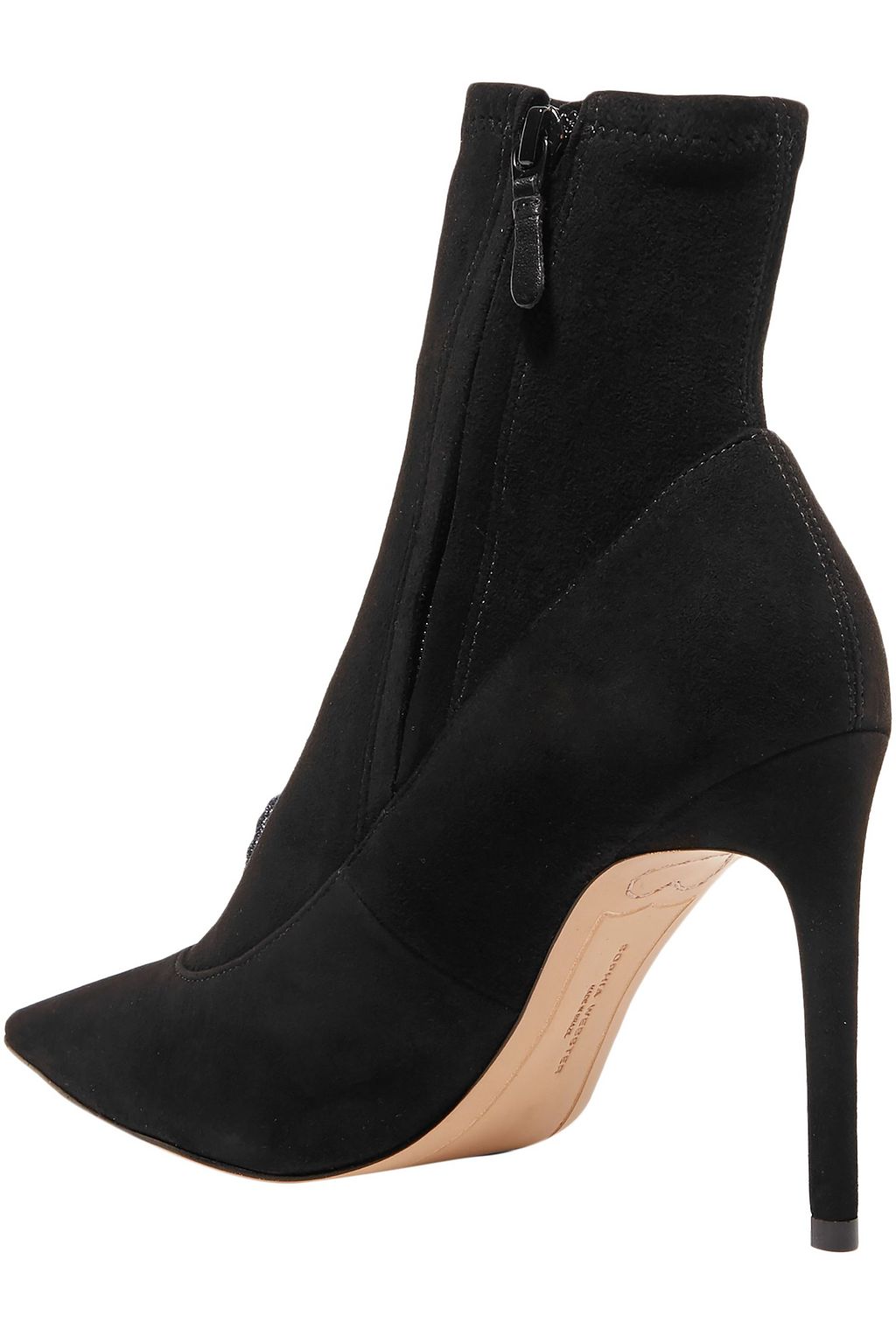 SOPHIA WEBSTER Riva appliquéd stretch-suede sock boots