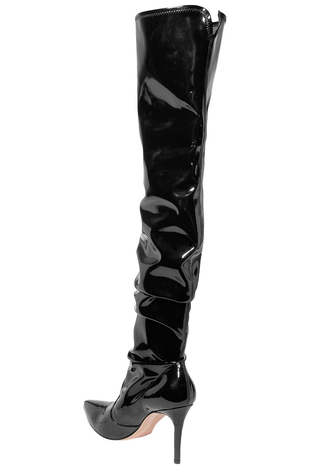 GIANVITO ROSSI 85 Overknees aus Vinyl