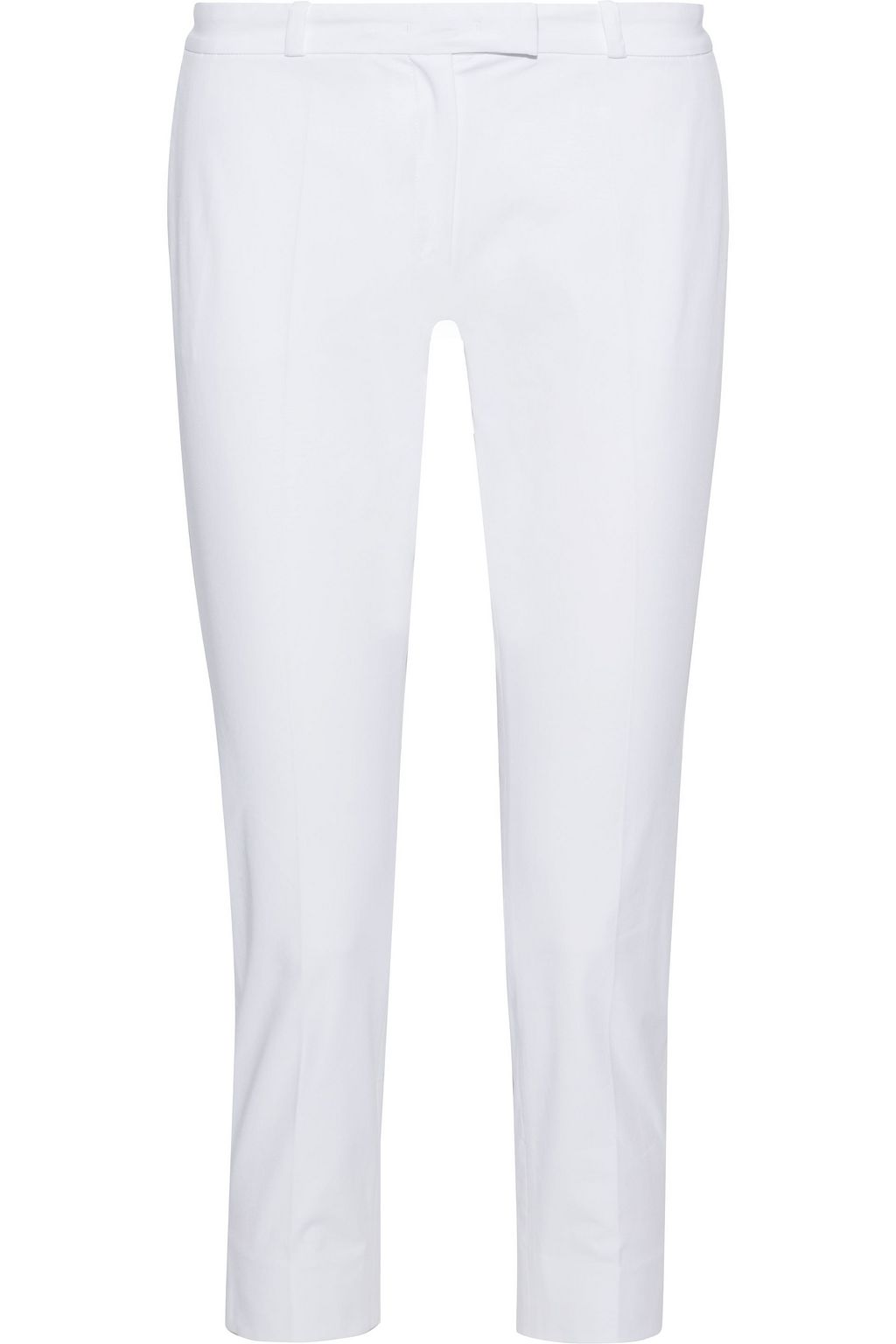 white slim leg pants
