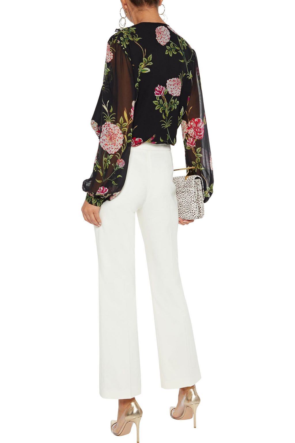 GIAMBATTISTA VALLI Cropped cotton-blend straight-leg pants