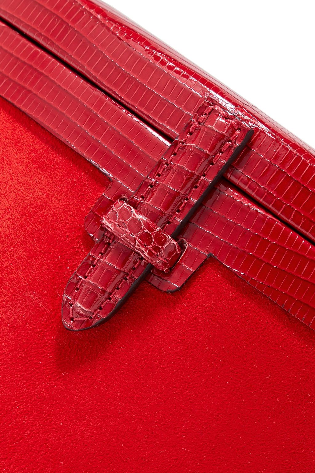 HUNTING SEASON Trunk lizard and suede shoulder bag