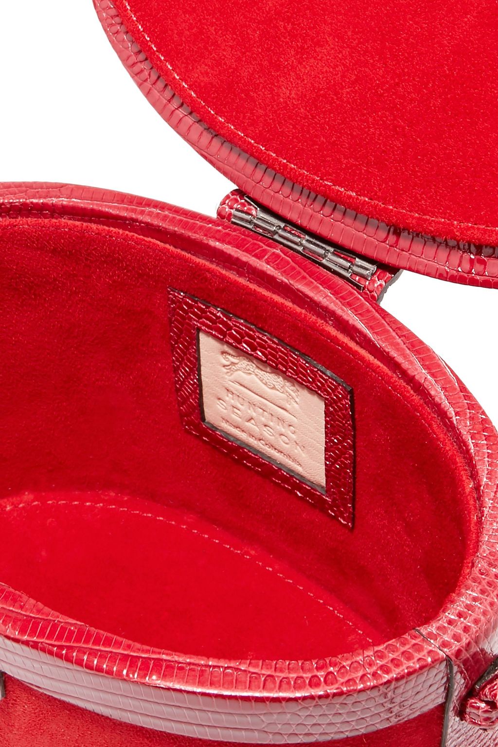 HUNTING SEASON Trunk lizard and suede shoulder bag